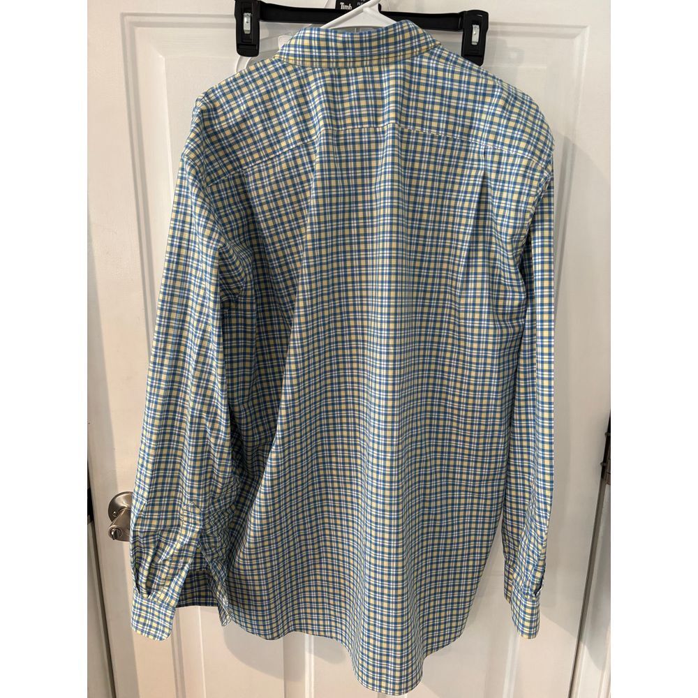 L. L. Bean Men's XL Plaid Long Sleeve Button Down Shirt Dress Casual - Picture 4 of 4